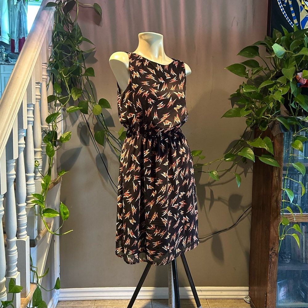 Vintage MAX C LONDON Lightning Bolt Dress